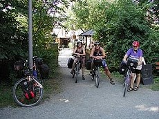 Ein Oberegger unterwegs auf dem Saale-Radweg