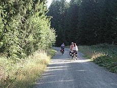 Ein Oberegger unterwegs auf dem Saale-Radweg