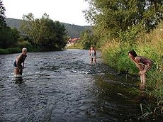 Ein Oberegger unterwegs auf dem Saale-Radweg