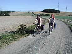 Ein Oberegger unterwegs auf dem Saale-Radweg