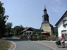 Ein Oberegger unterwegs auf dem Saale-Radweg