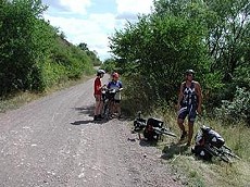 Ein Oberegger unterwegs auf dem Saale-Radweg