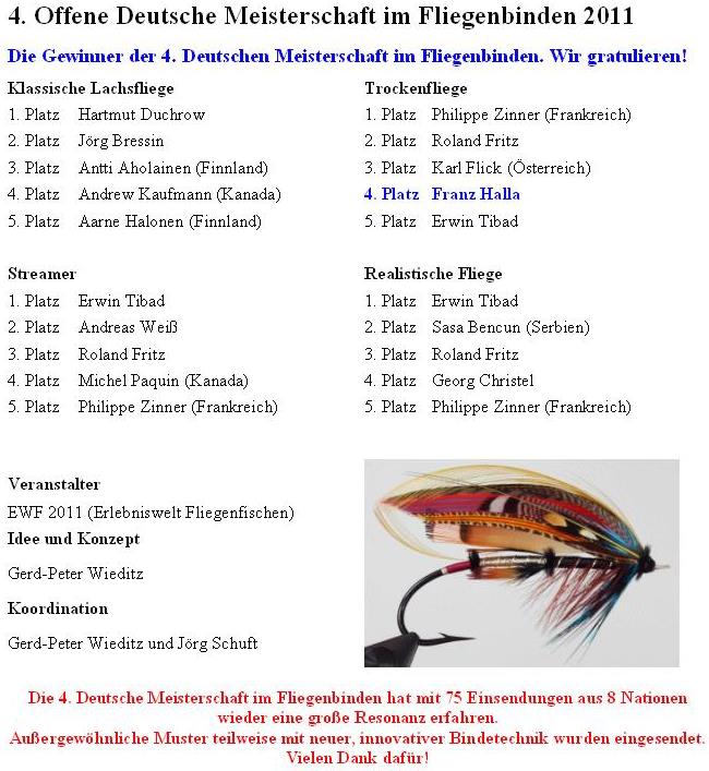 Franz Halla aus Oberegg erreicht 4. Platz bei der Deutschen Meisterschaft im Fliegenbinden